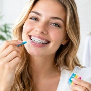 Zahnspange reinigen mit Interdentalbürsten